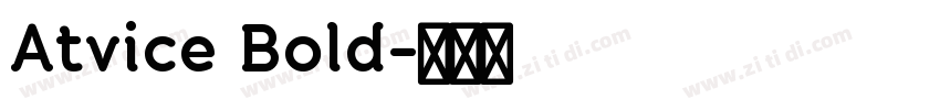 Atvice Bold字体转换